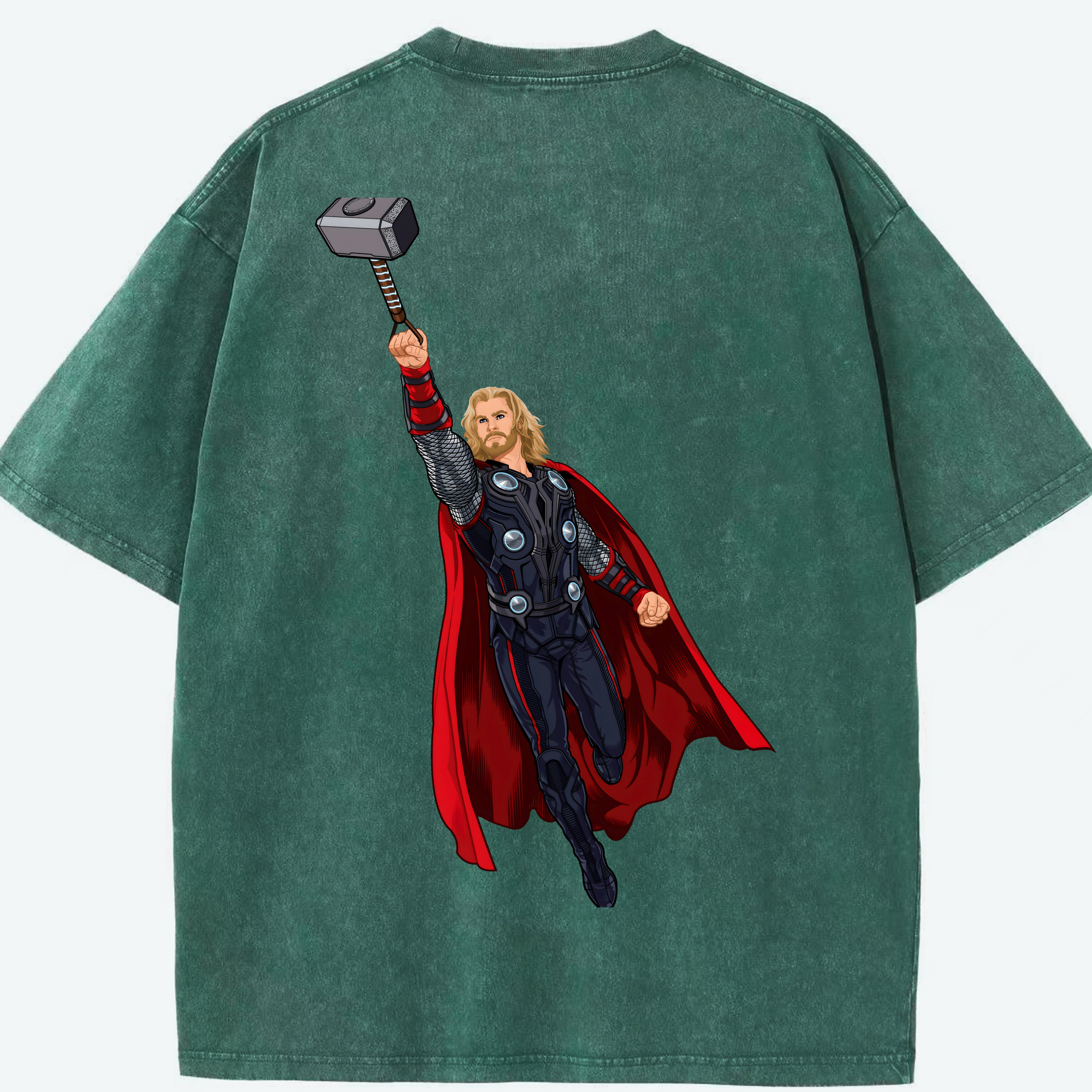 （画像用） アベンジャーズ The Avengers 綿100% ヴィンテージ風 半袖Tシャツ（背面プリント）